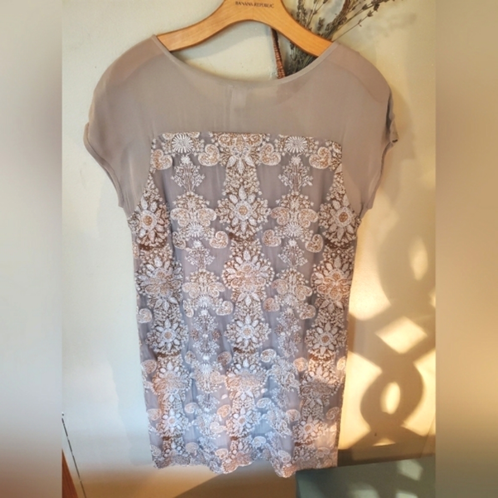 SUNDANCE Grey Embroidered Dress - Picture 3 of 8
